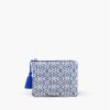 Blue Handwoven Jacquard Coin Bag