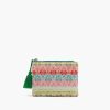 Teal Handwoven Jacquard Coin Bag
