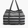 Ikat Noir Elegance Tote - Image 4