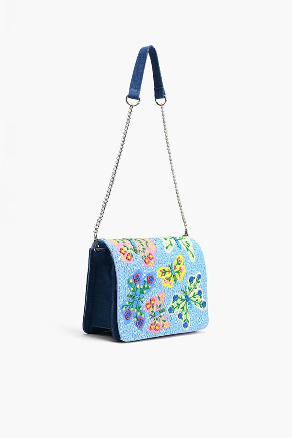 Azure Butterfly Ballet Shoulder Bag - Image 3