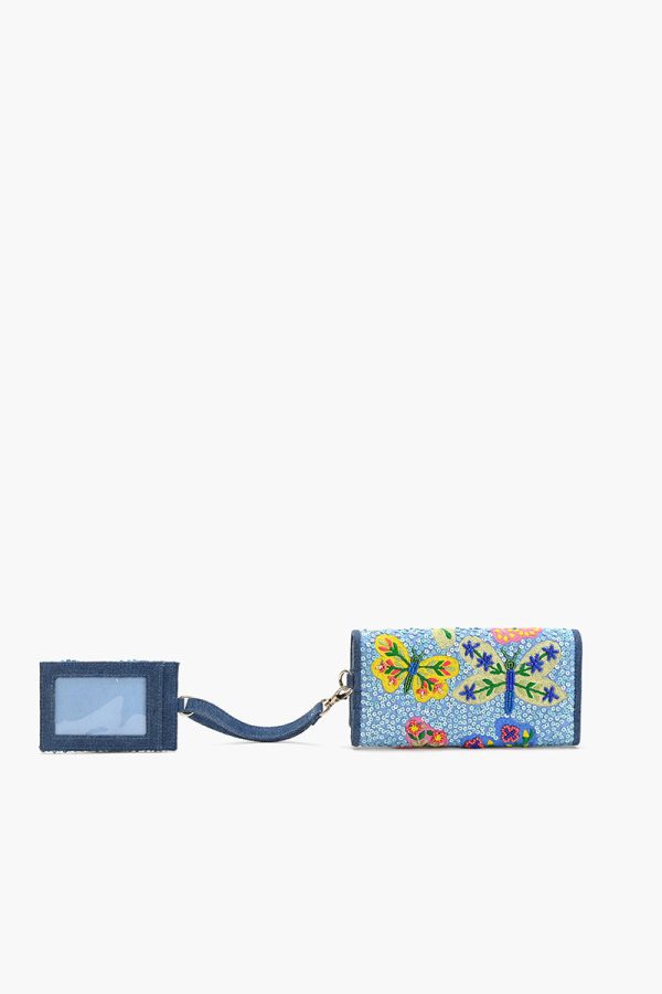 Azure Butterfly Ballet Wallet with Card Holder - Image 2