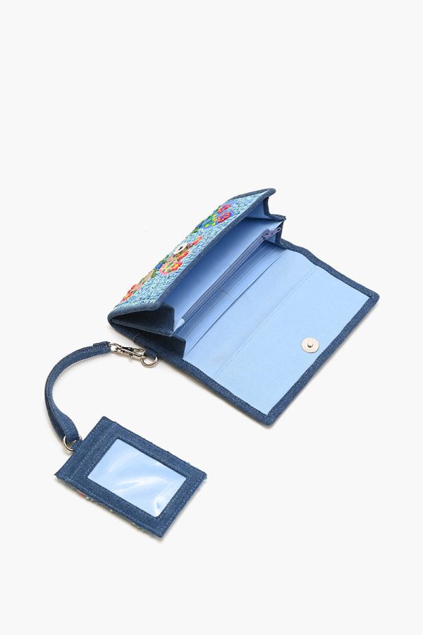 Azure Butterfly Ballet Wallet with Card Holder - Image 4