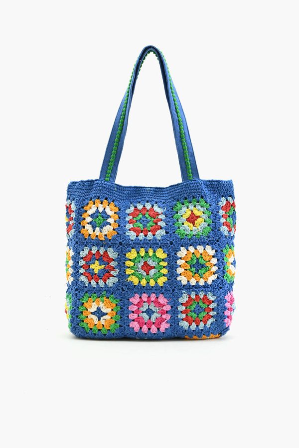 Blue Handmade Crochet Bags - Sustainable Fashion - Image 4