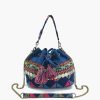 Gypsy Bloom Embellished Bucket Bag