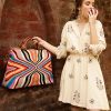 The Soho tan Tufted Tote - Image 6