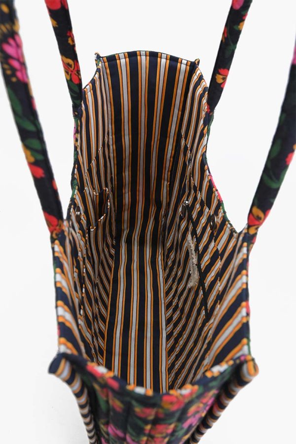 Black Multi Floret Shoulder Bag - Image 3