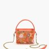 Maze Tangerine Box Top Handle Bag