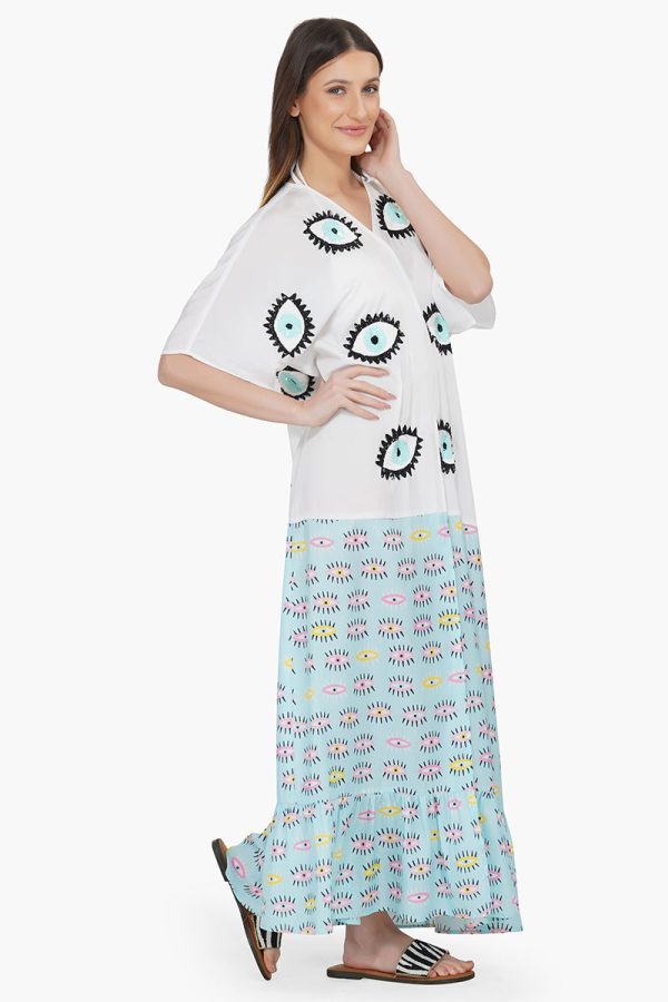 Eye-o-Eye Embroidered Cover Up - Image 2