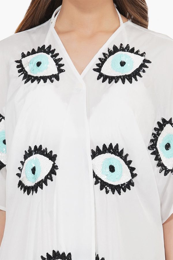 Eye-o-Eye Embroidered Cover Up - Image 5