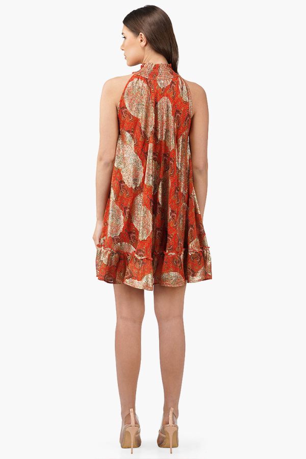Omnia High Neck Short Dress - Image 4
