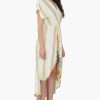 Roman Stripe Wrap Cover up Dress - Image 2