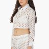 White Loop Crop Shirt - Image 3