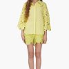 Fall For Neon Floral Lace Shorts