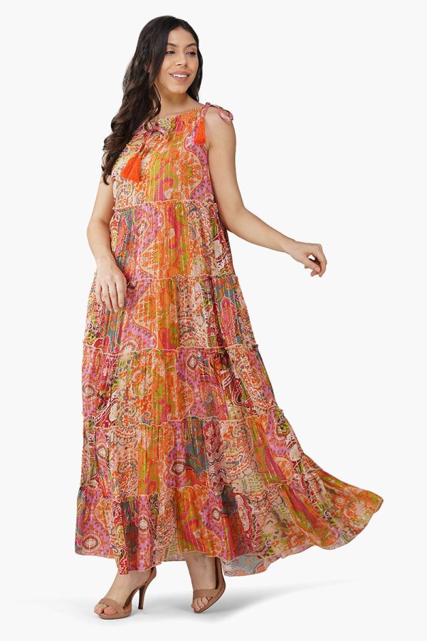 Barbara Printed Maxi Dress - Image 3