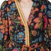 Black Multi Floret Shirt Dress - Image 6