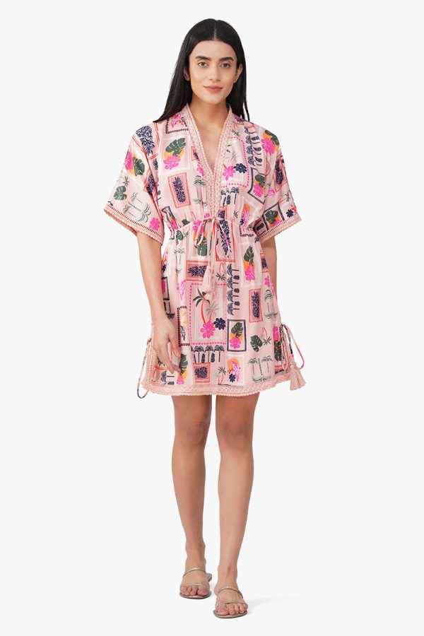Manicured Farm Print Short Dress - Image 2